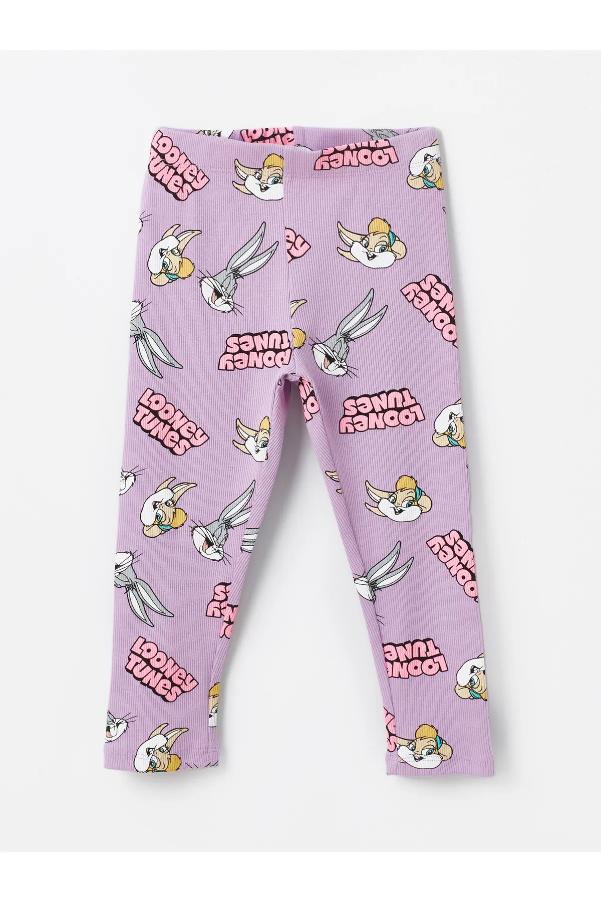 LC Waikiki  2-teiliges Set aus langärmligem Baby-Sweatshirt und Jogginghose mit Rundhalsausschnitt und bedrucktem Lola Bunny-Motiv