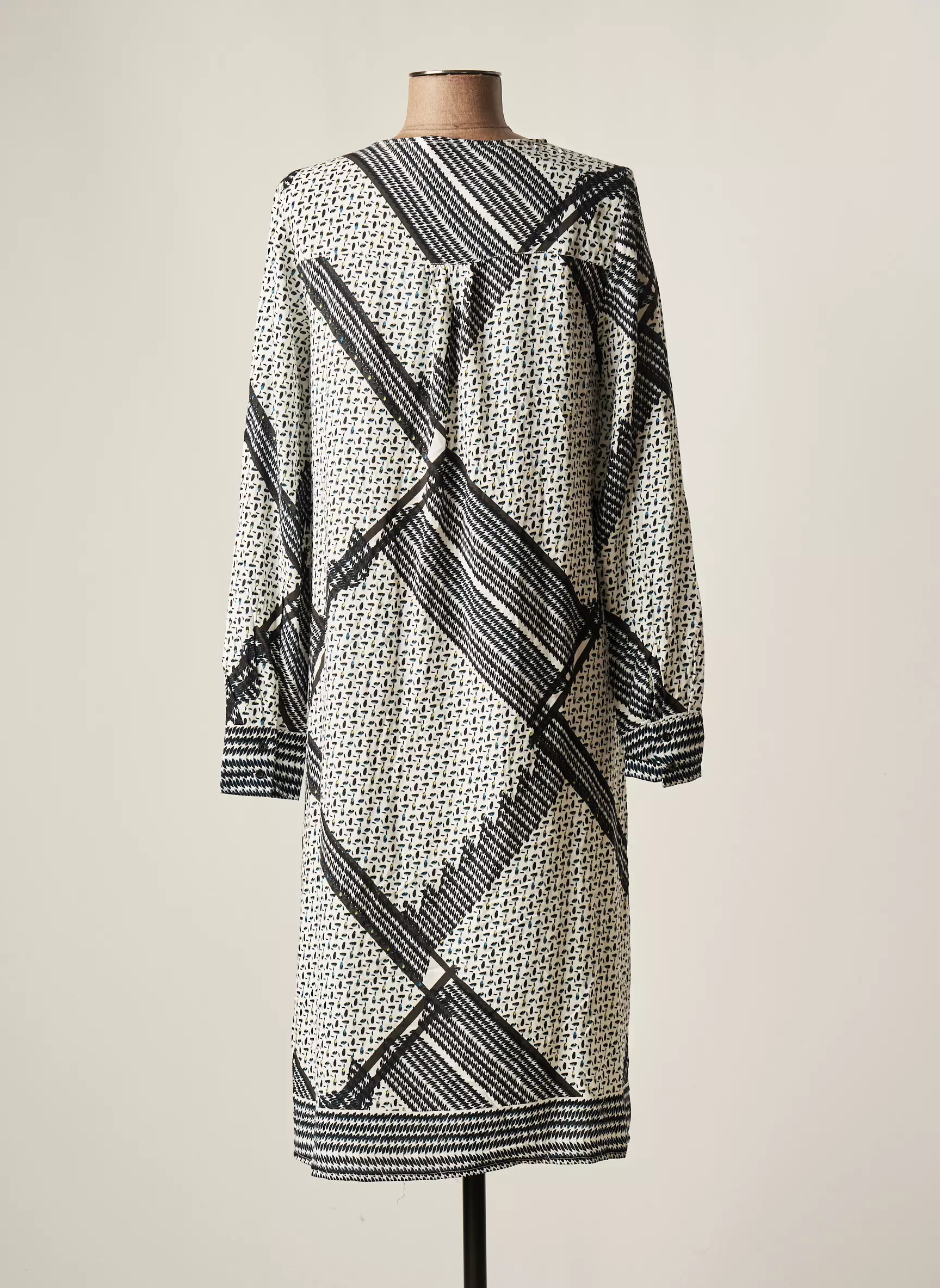 Fransa Robes Mi Longues Femme couleur blanc