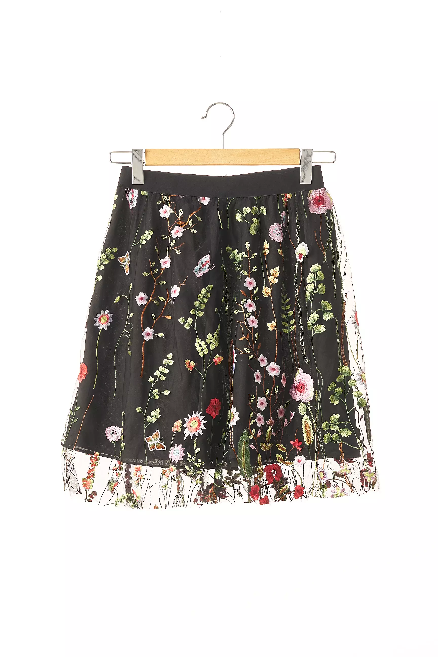 Just Noa Jupes Mi Longues Femme couleur noir