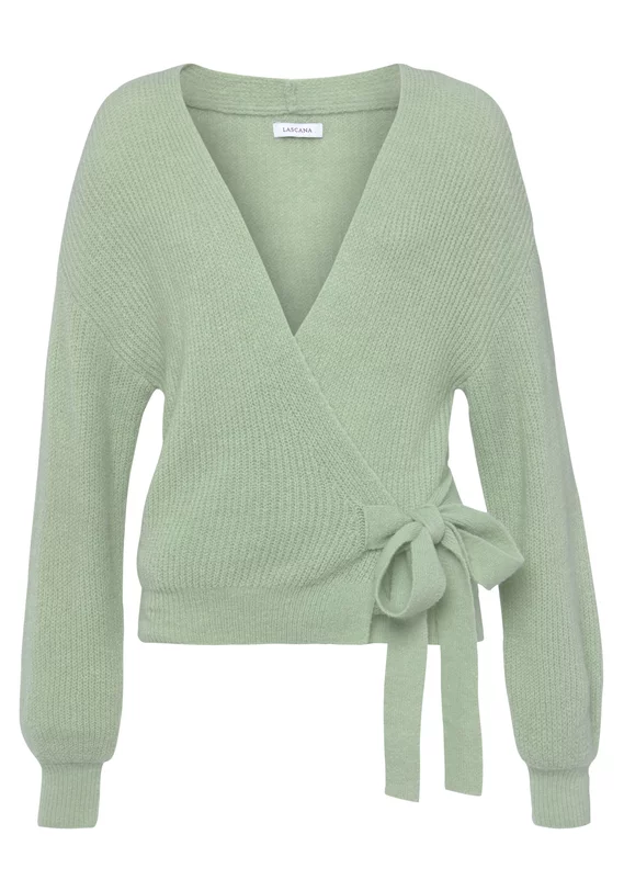 Wickelstrickjacke