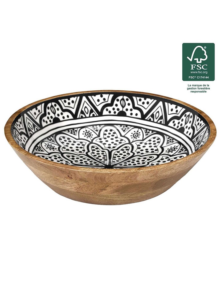 Ethnical Life Schüssel in Braun/ Weiß/ Schwarz - Ø 28 cm günstig kaufen onesize