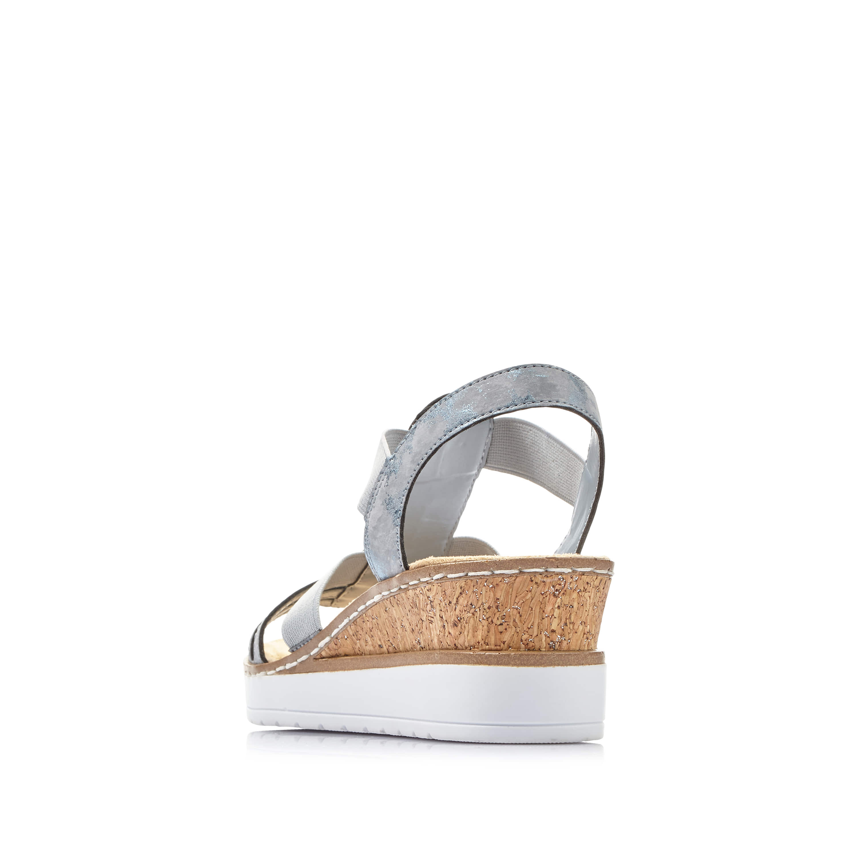 Rieker Damen Keilsandaletten denimblau
