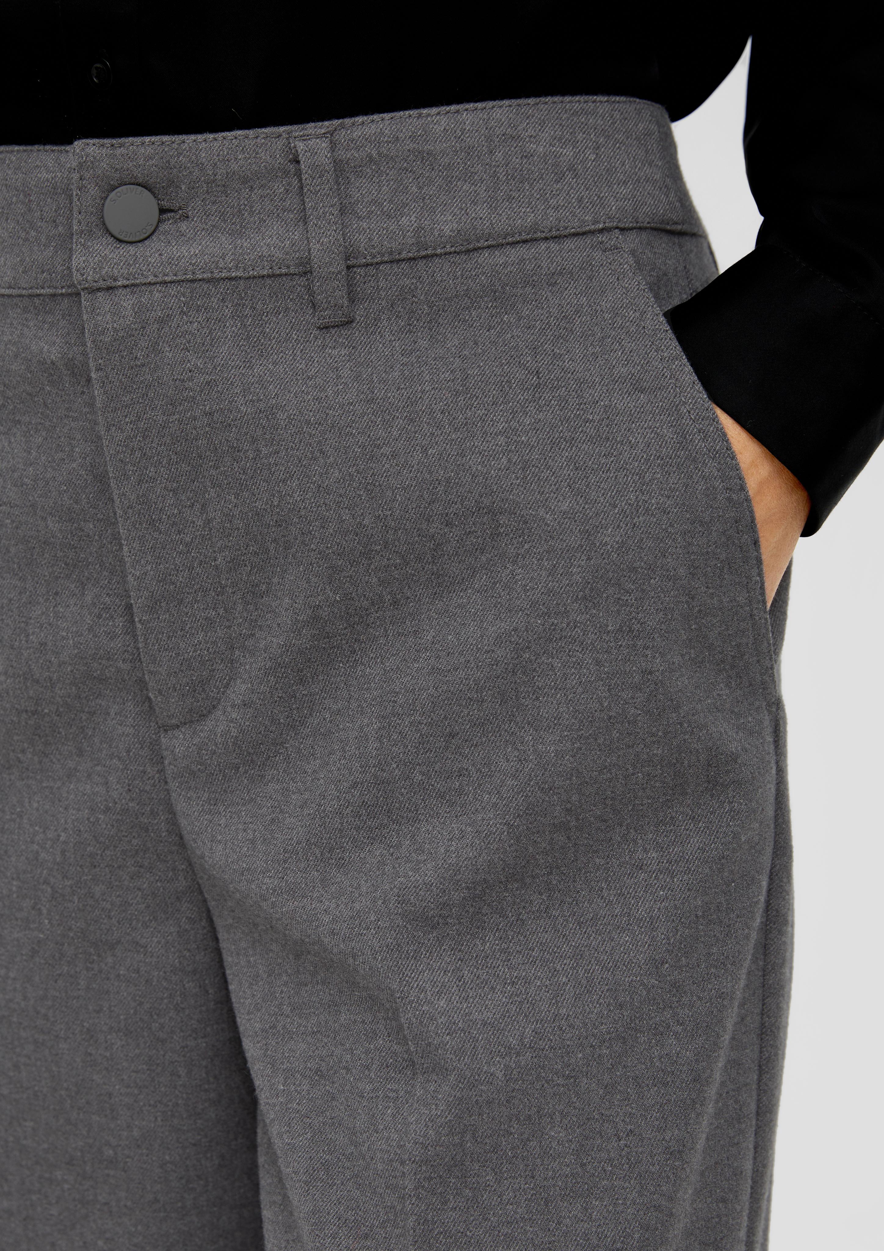 Regular: Twillhose mit Wide Leg  2139068-9722