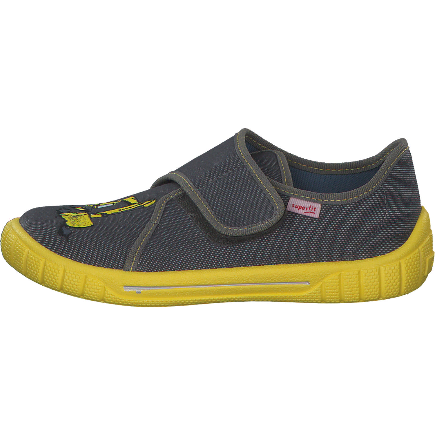 Superfit BILL 00278, Hausschuhe, Kinder, GRAU/GELB