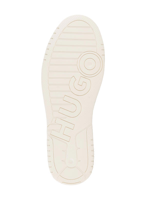 HUGO, Sneaker Hadrian, Material-Mix, weiß