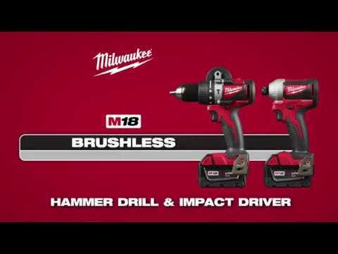 Chave de impacto sem escova MILWAUKEE 18 V com encaixe hexagonal de 1/4