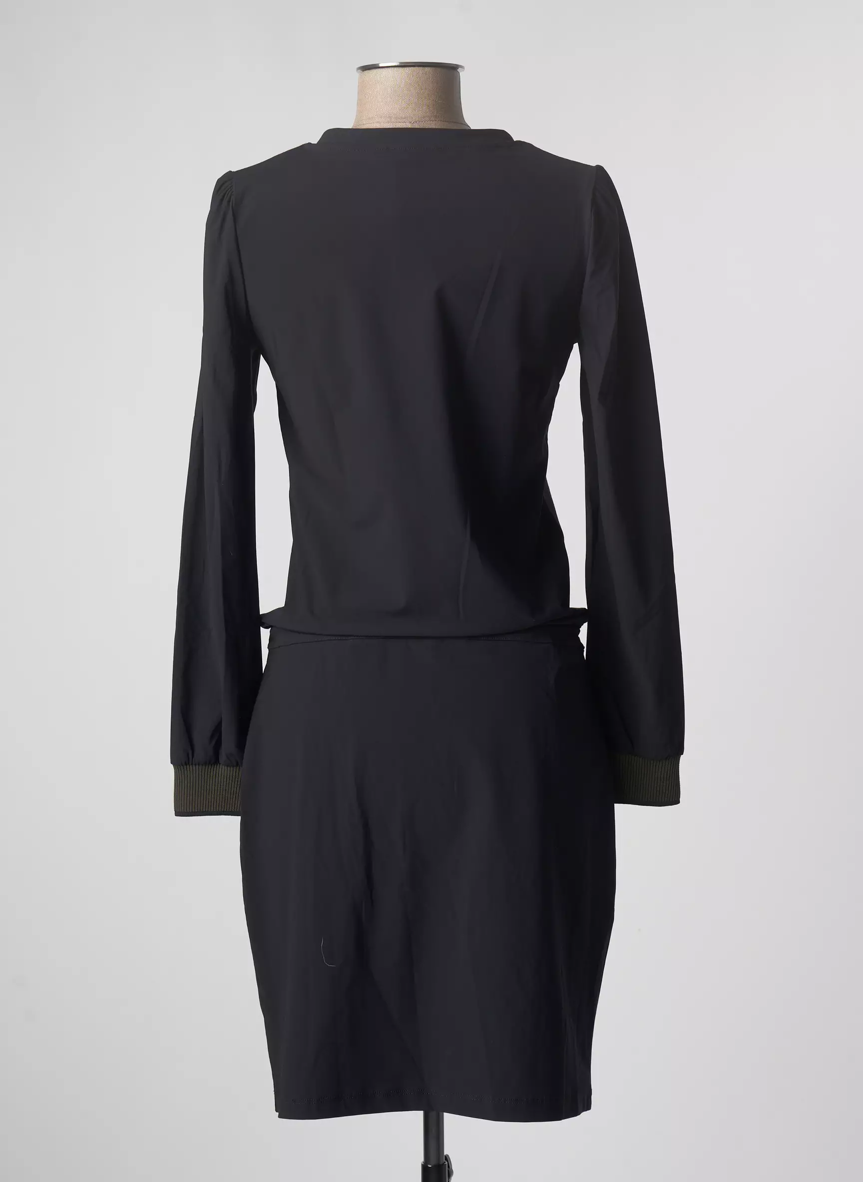 Hbt Robes Mi Longues Femme couleur noir