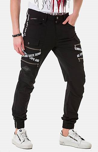 Cipo & Baxx Cargo-Hose mit trendigen Markenschriftzügen