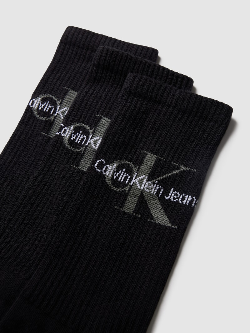 Socken mit Label-Detail im 3er-Pack Modell 'DESMOND' in black