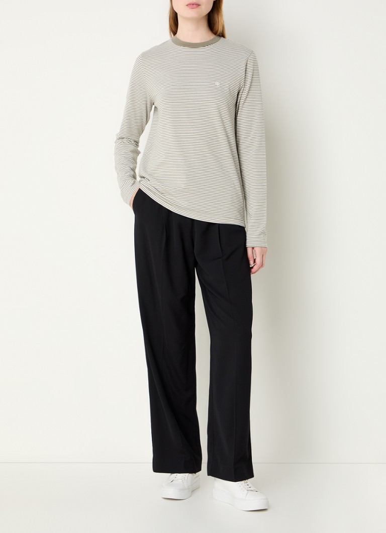 Anine Bing  Rylan longsleeve van biologisch katoen met streepprint