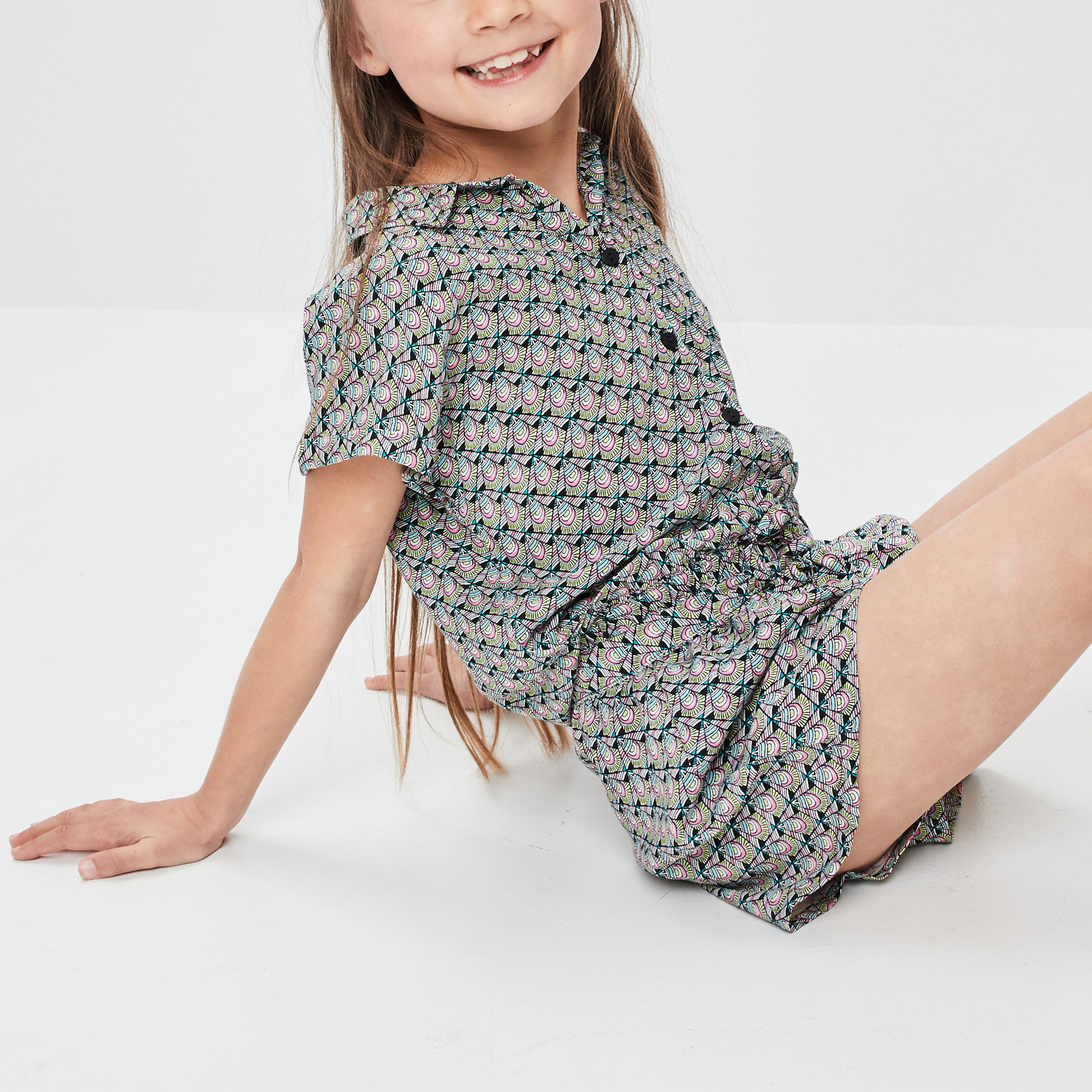 Chemise manches courtes ecru fille | La Halle