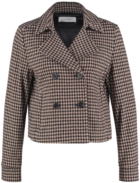 Kurze Blazerjacke mit Reverskragen