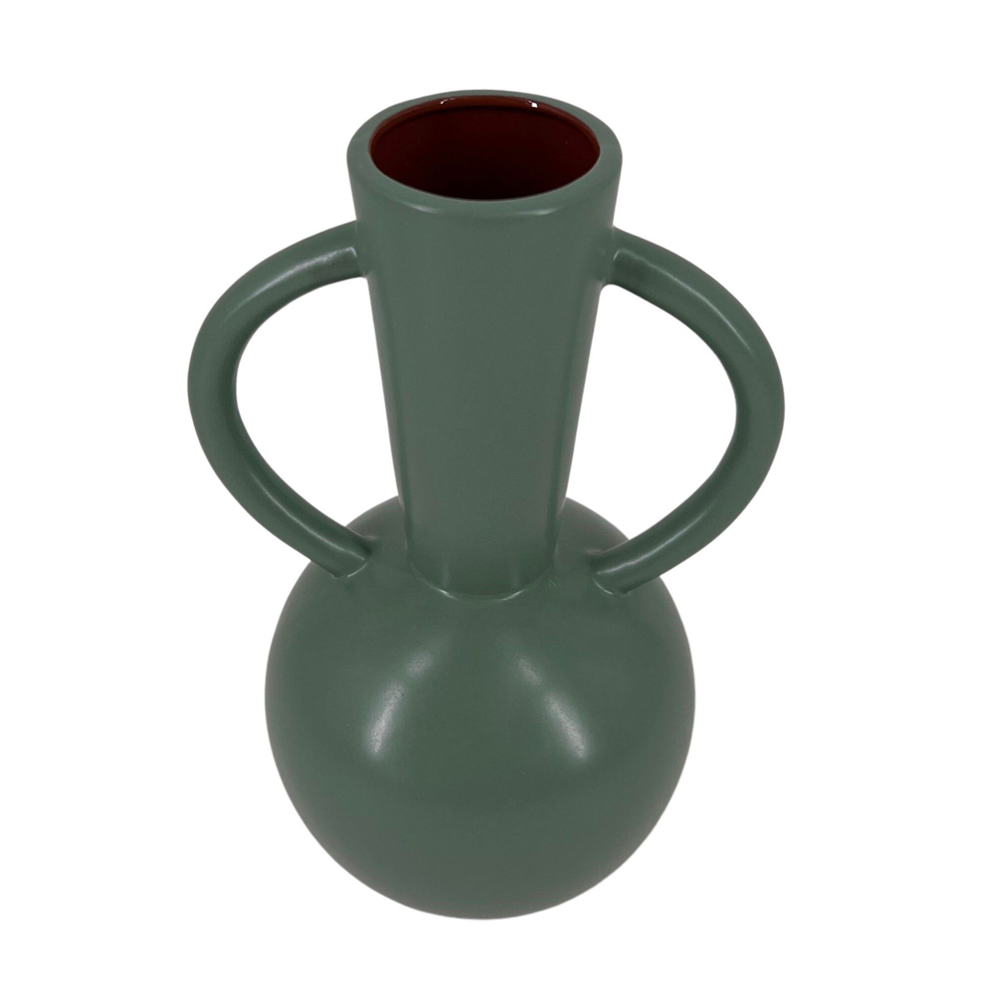 Vase rond céramique, double anses
