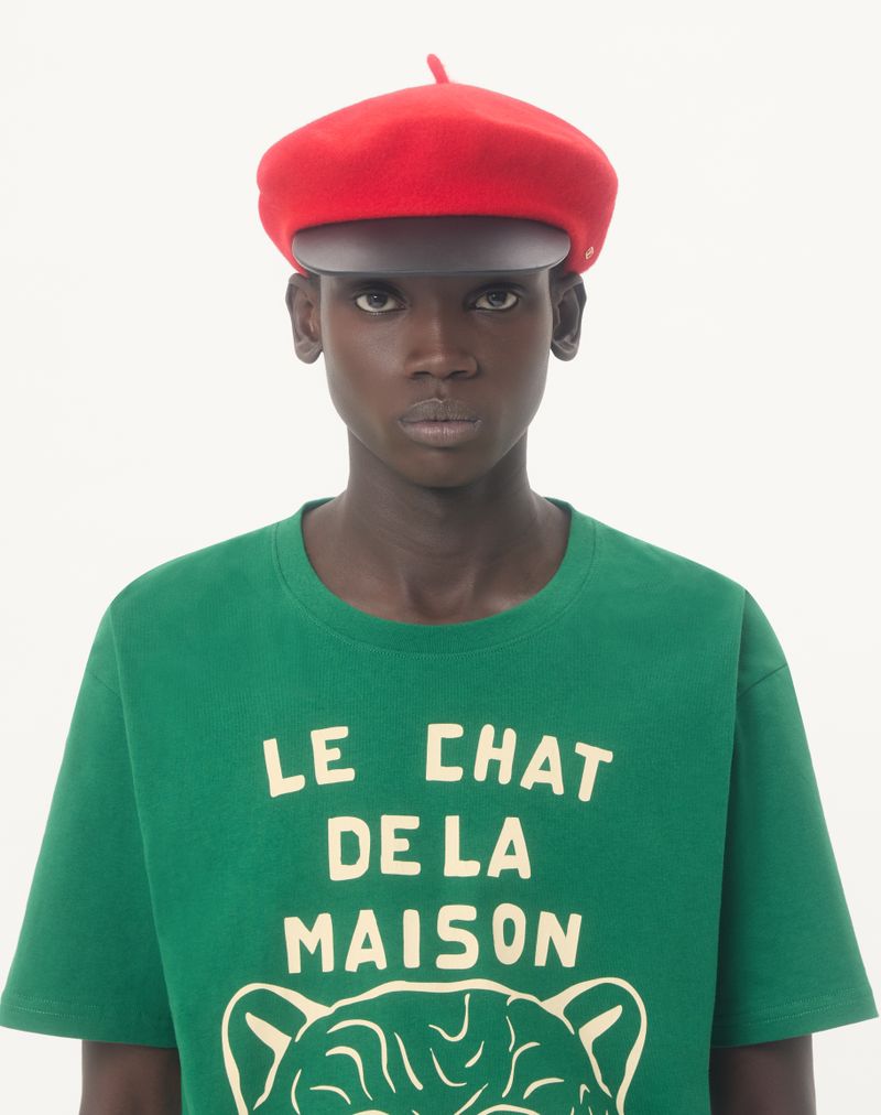 T-shirt en coton à imprimé Le Chat De La Maison