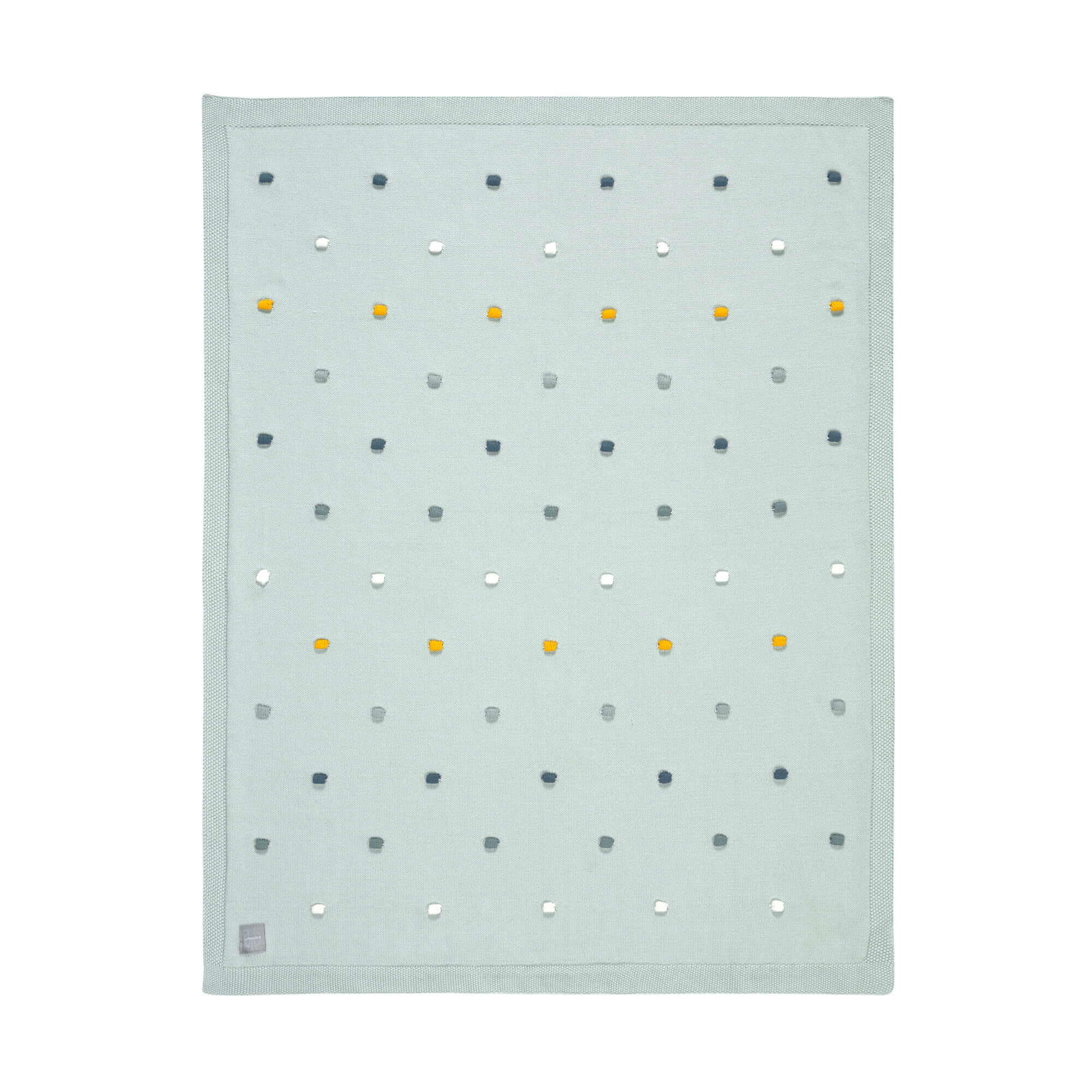 Babydecke - Bio Baumwolle, Dots, Light Mint