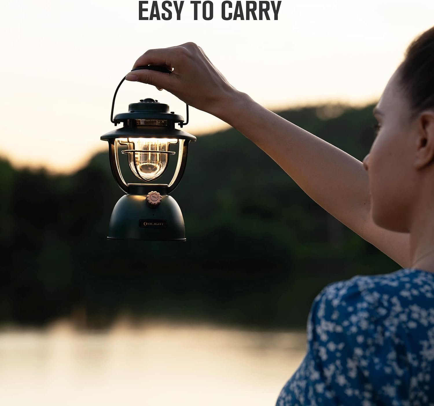 OLIGHT LED Laterne Olight Olantern Classic 2 Lite Vielseitige Klassische Laterne, LED festintegriert, Warmwaißes Licht, Tragbarer, aufhängbarer Haltegriff und Aufhängering.