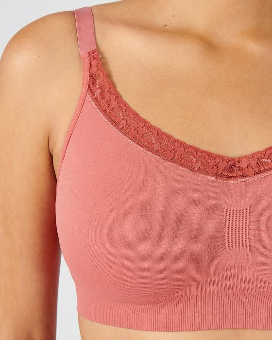 Soutien-gorge brassière sans armatures en maille