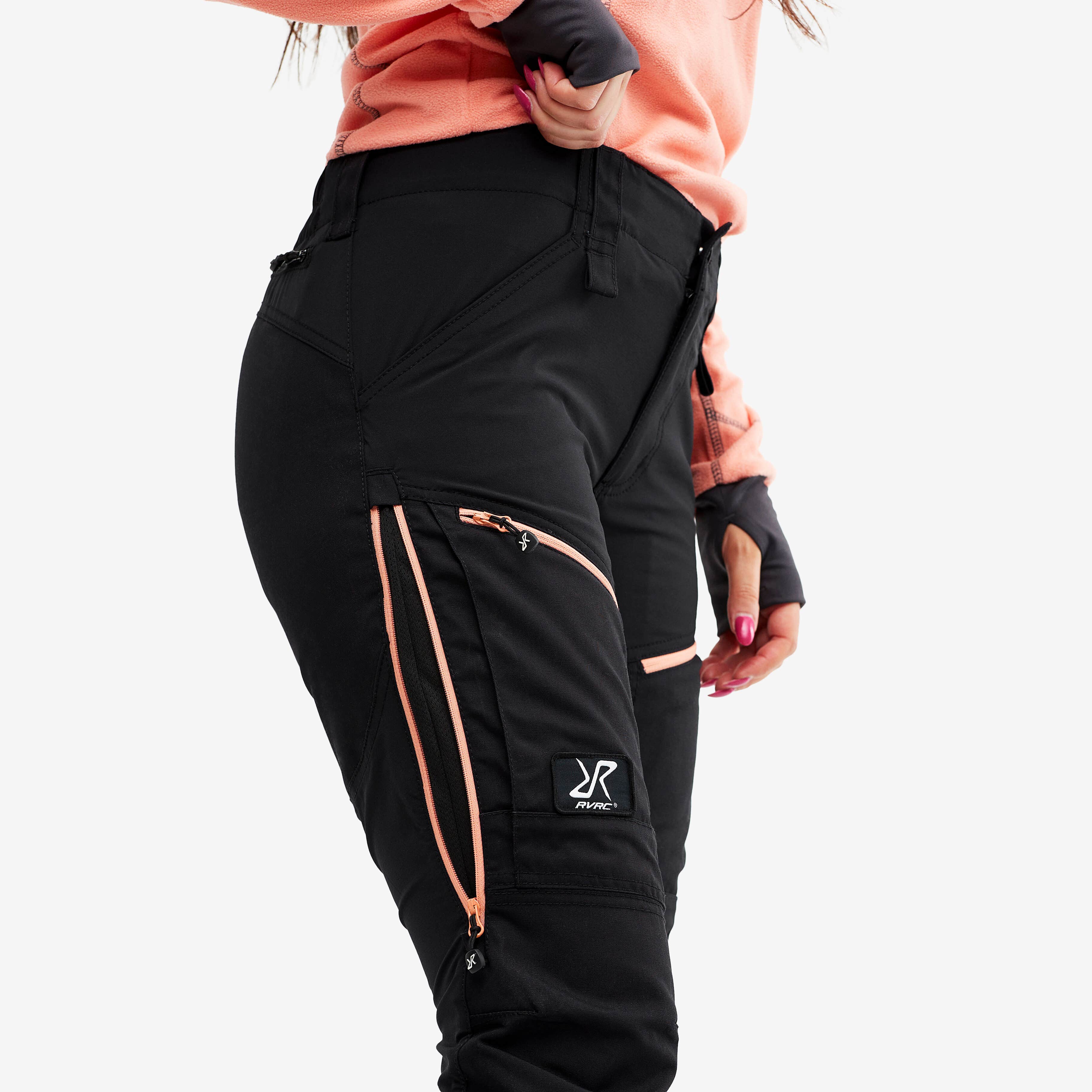 RVRC GP Pro Pants Femme Black/Burnt Coral
