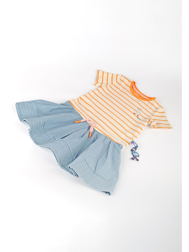 Sigikid Kleid Wild Flamingo in creme/orange/blau günstig kaufen