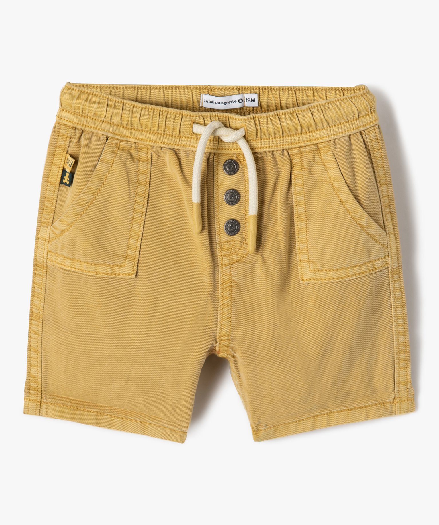 Bermuda bébé Garçon en Lyocell - LuluCastagnette jaune | GEMO