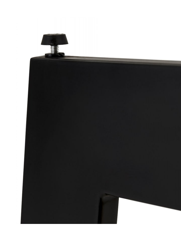 KADIMA DESIGN Quadratischer Esstisch aus MDF Holz mit Eschenfurnier | Industrial in Schwarz günstig kaufen onesize