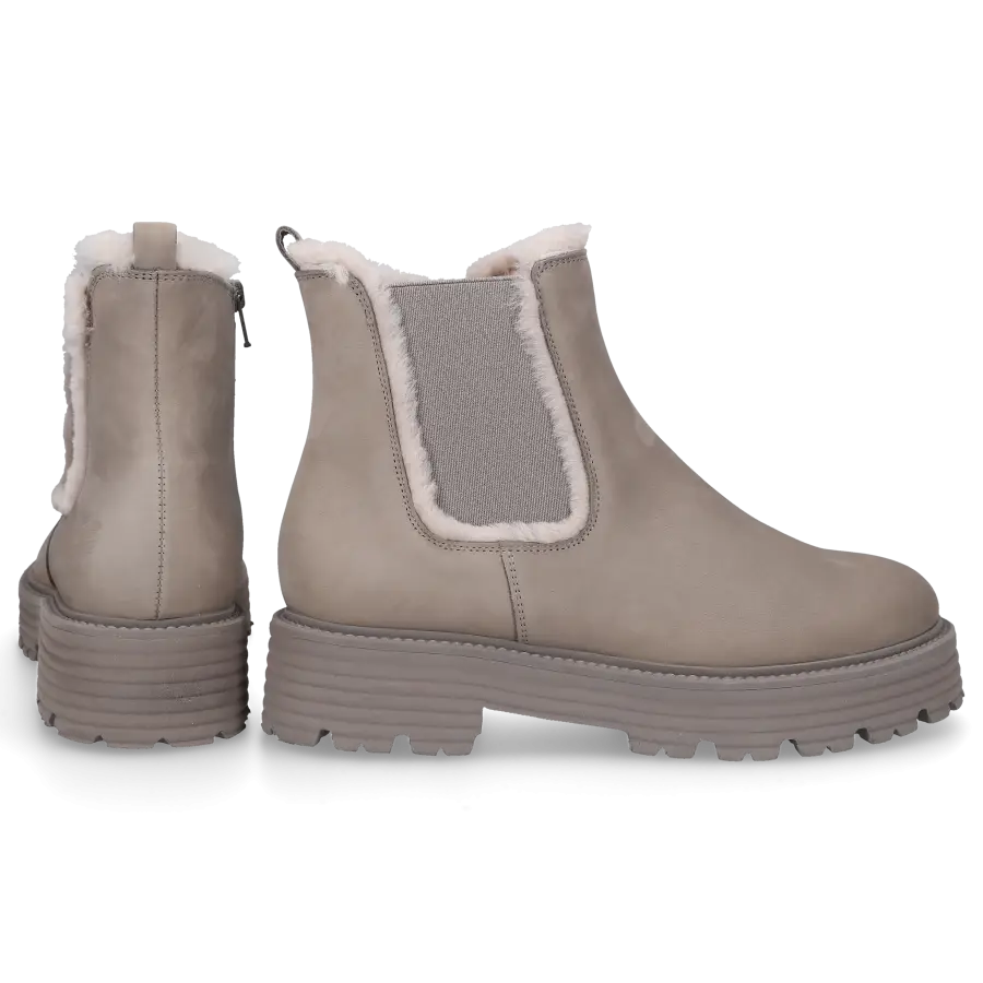 305 SOBE - Chelsea Boots KAMPEN gefüttert - grau