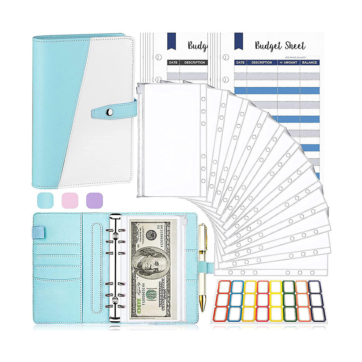 A6 Binder Budget Notizbuch Notizbücher für Kinder