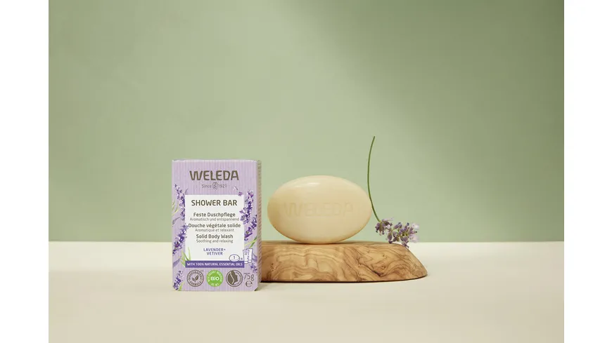 WELEDA Feste Duschpflege Lavender + Vetiver 75 g