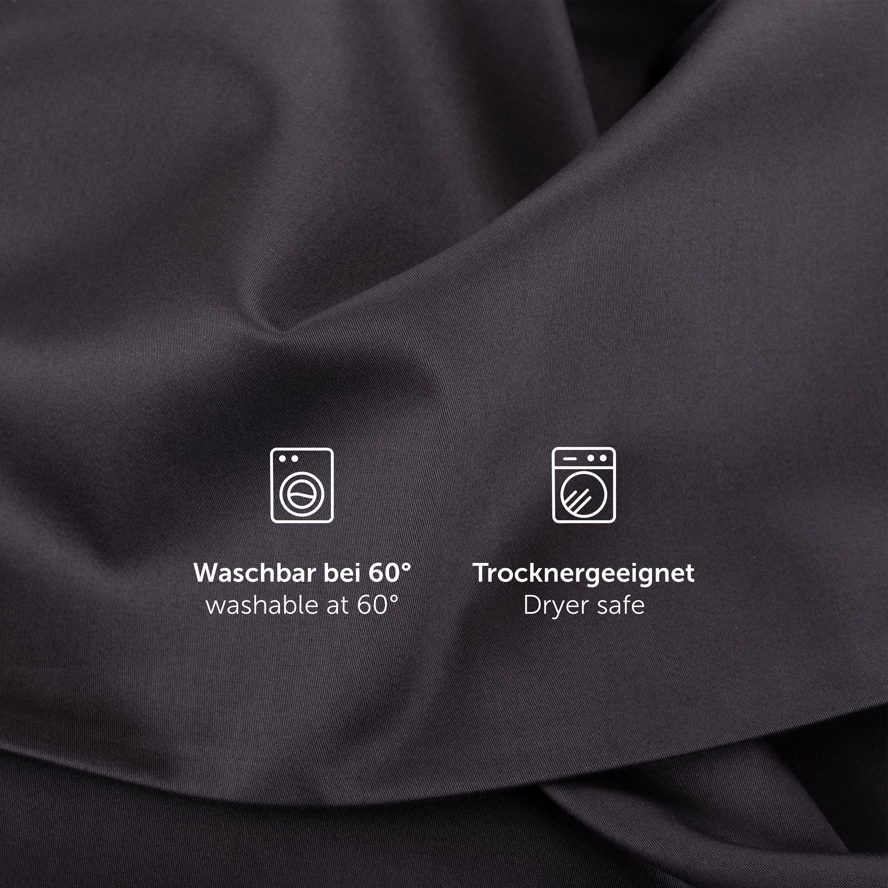 Kissenbezüge Premium Mako Satin Baumwolle Kissenbezug, Superweicher Kopfkissenbezug, Blumtal (1 Stück), mit Edler Glanz Optik und Gleichfarbigen Reißverschlüssen, Kissenhülle