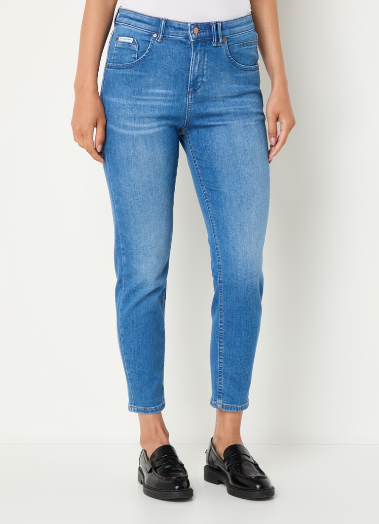 Marc O'Polo Denim Freja korkeavyötäröiset kapenevat crop-farkut, keskivaalea pesu