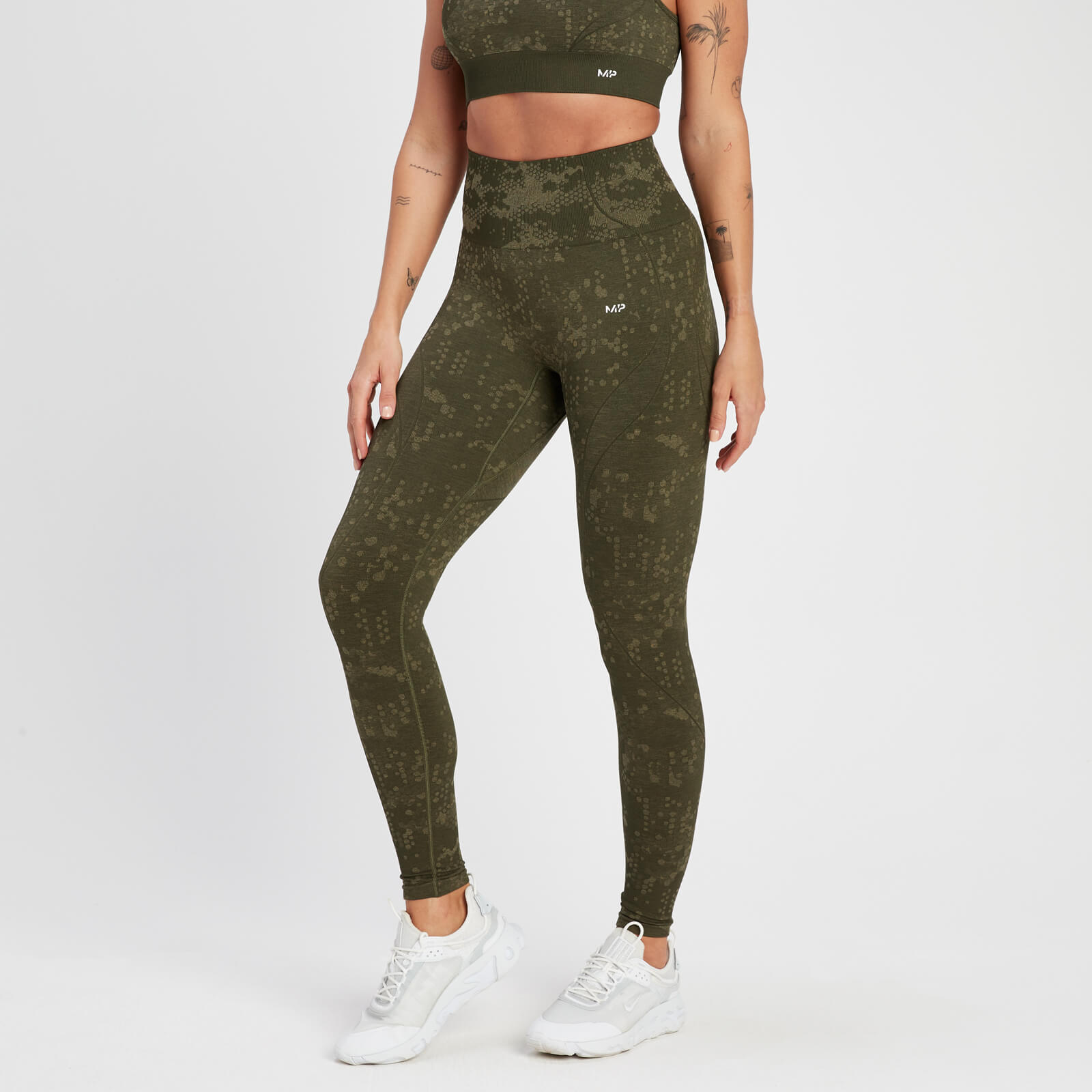 Legging à motif sans coutures MP Adapt pour femmes – Vert olive