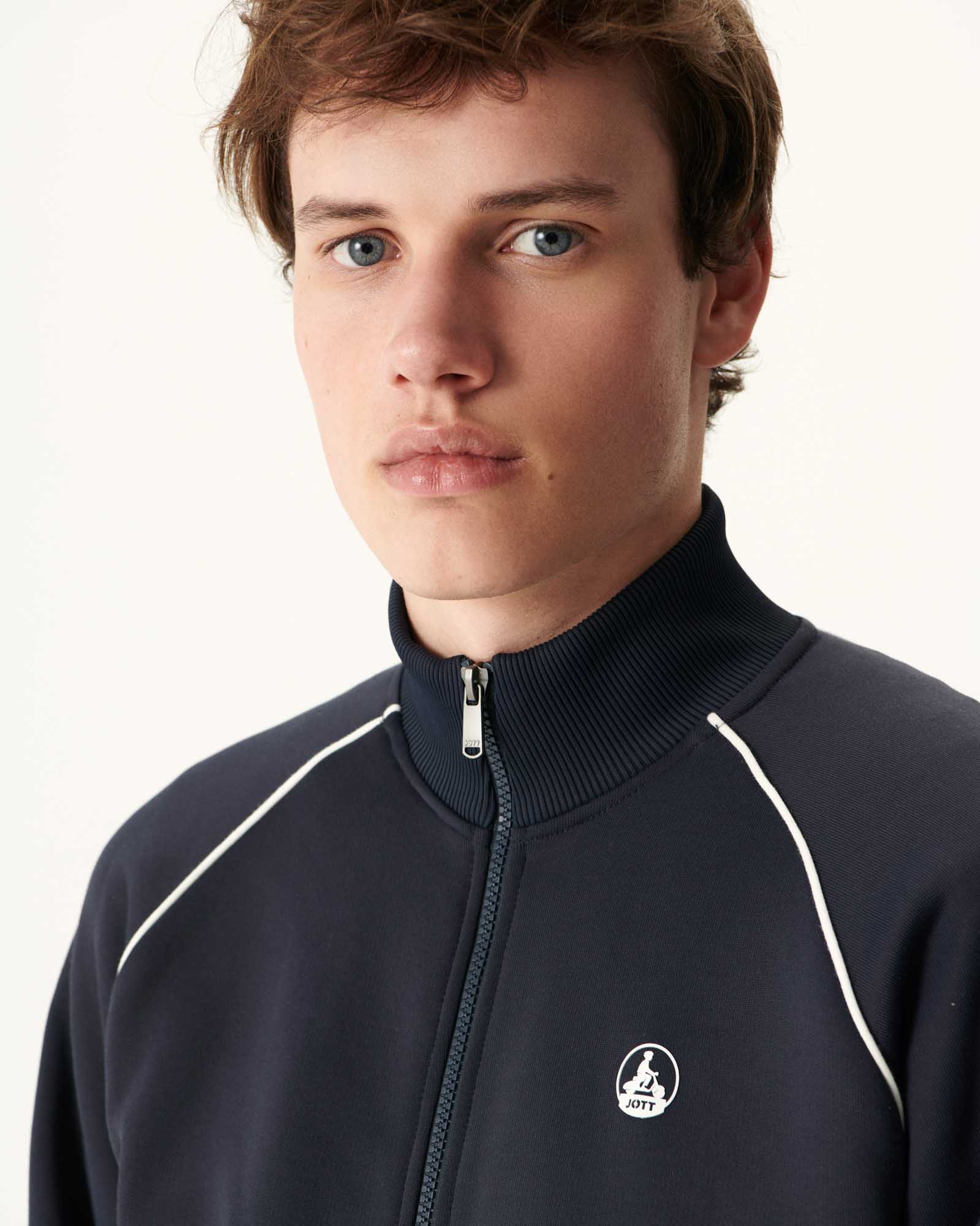 Veste zipée homme en coton biologique Marine Craig