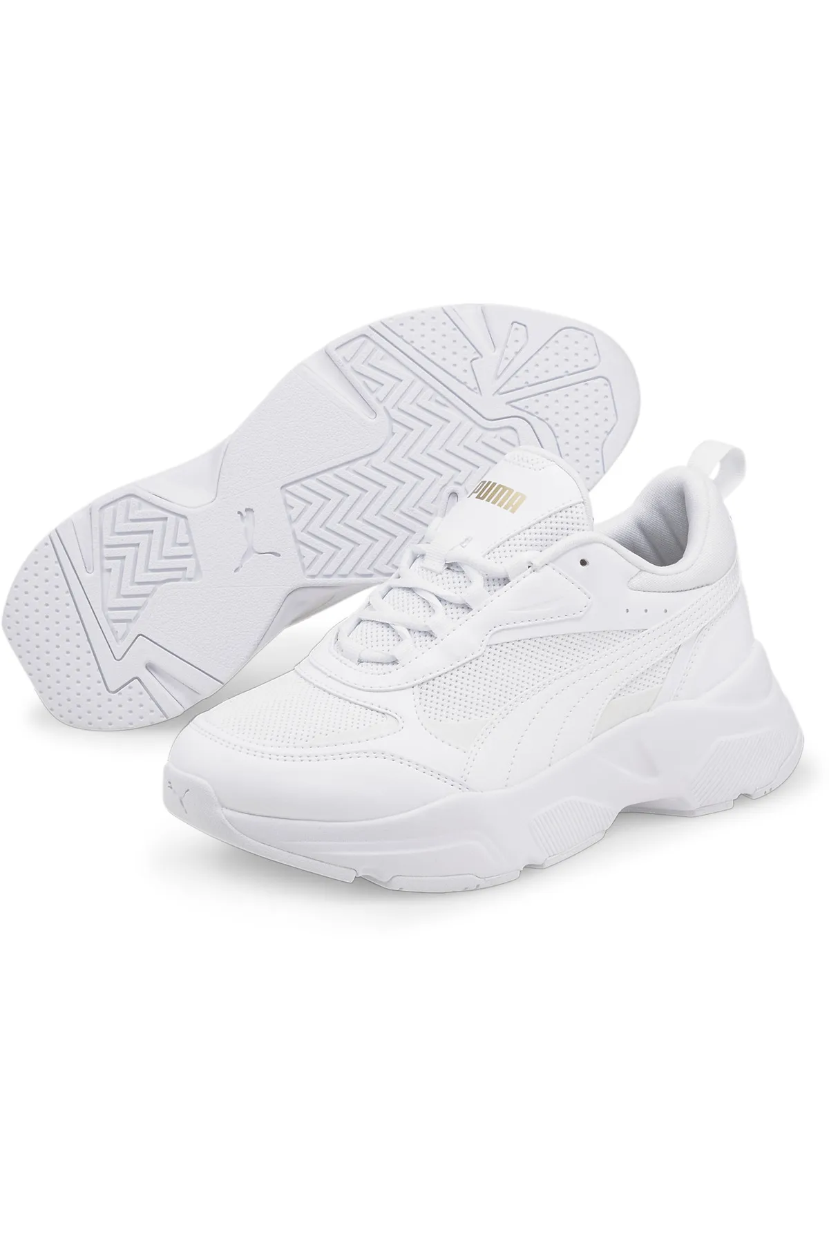 Puma  Sneaker - Weiß - Plateau Absatz