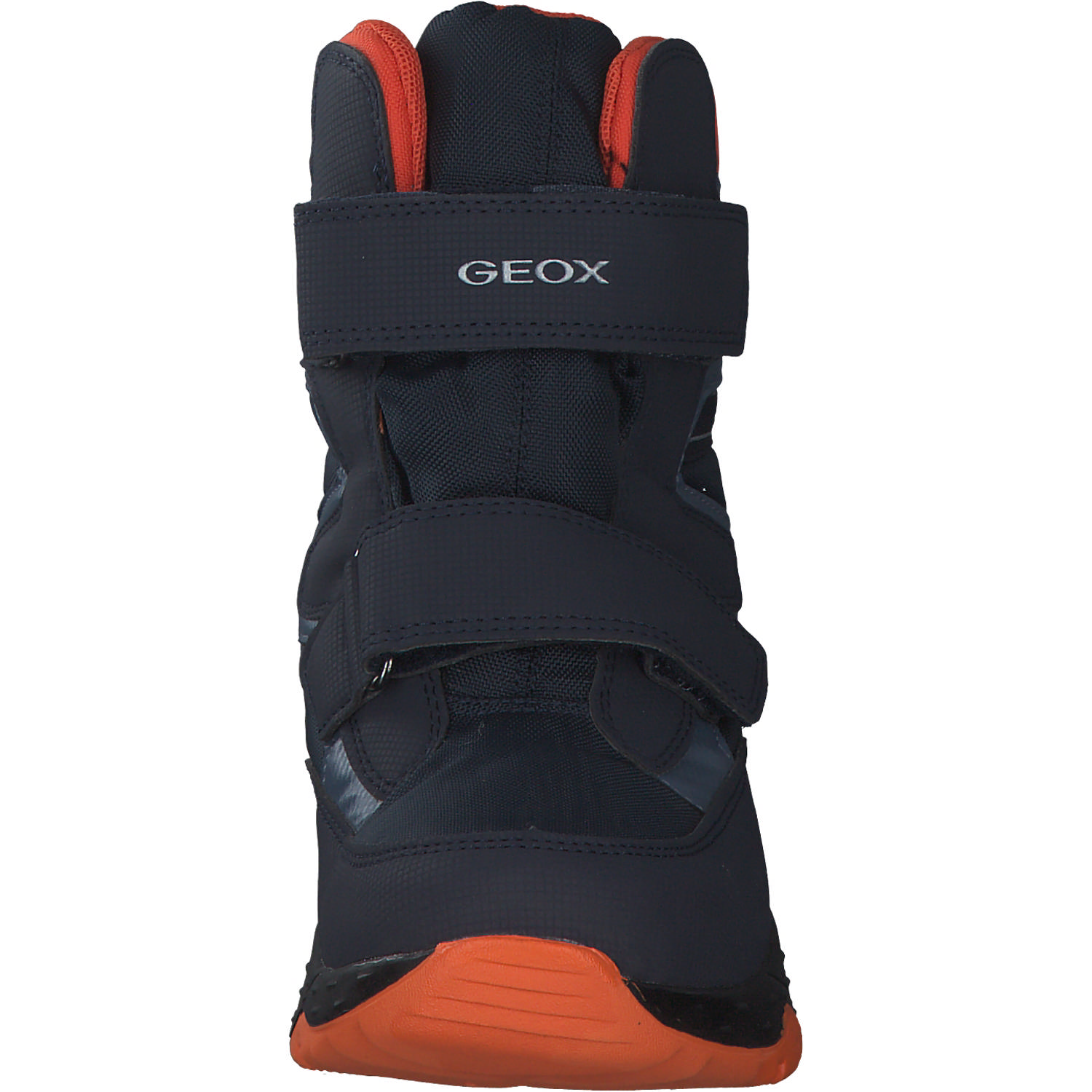 Geox J26FSB, Stiefeletten (Kinder), Kinder, NAVY/ORANGE