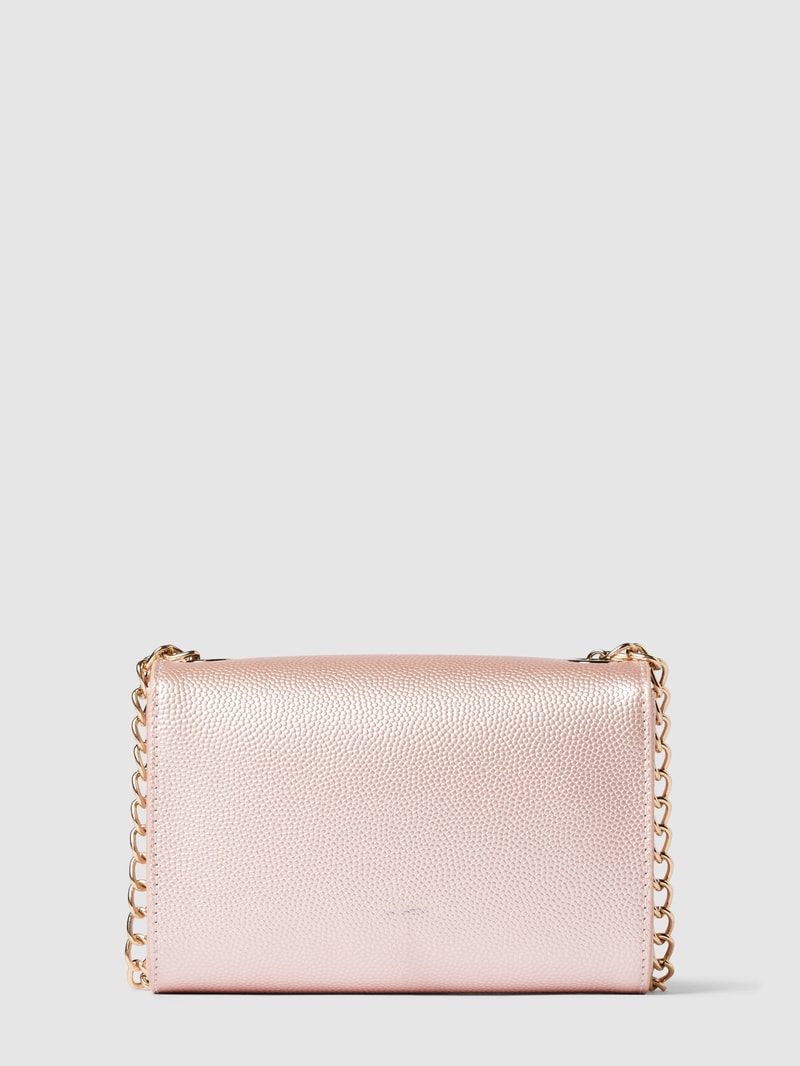 Handtasche mit Label-Applikation Modell 'DIVINA' in metallic rosa