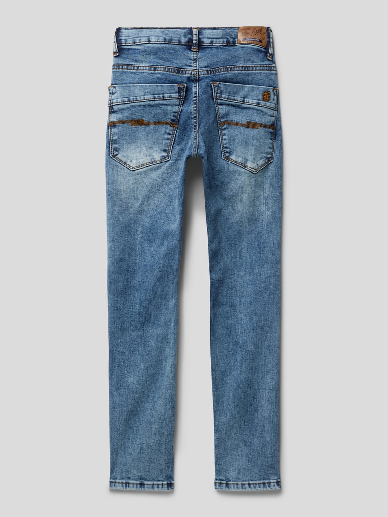 Jeans im Destroyed-Look in blau
