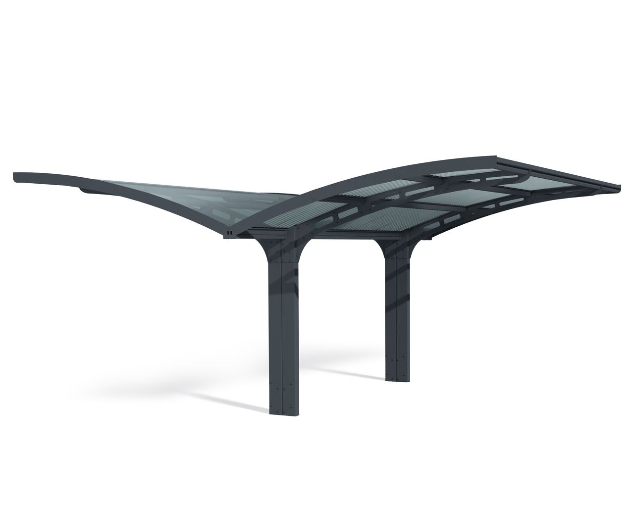 Canopia by Palram Carport Arizona Wave  495 x 578 cm Anthrazit - Wings & Arch