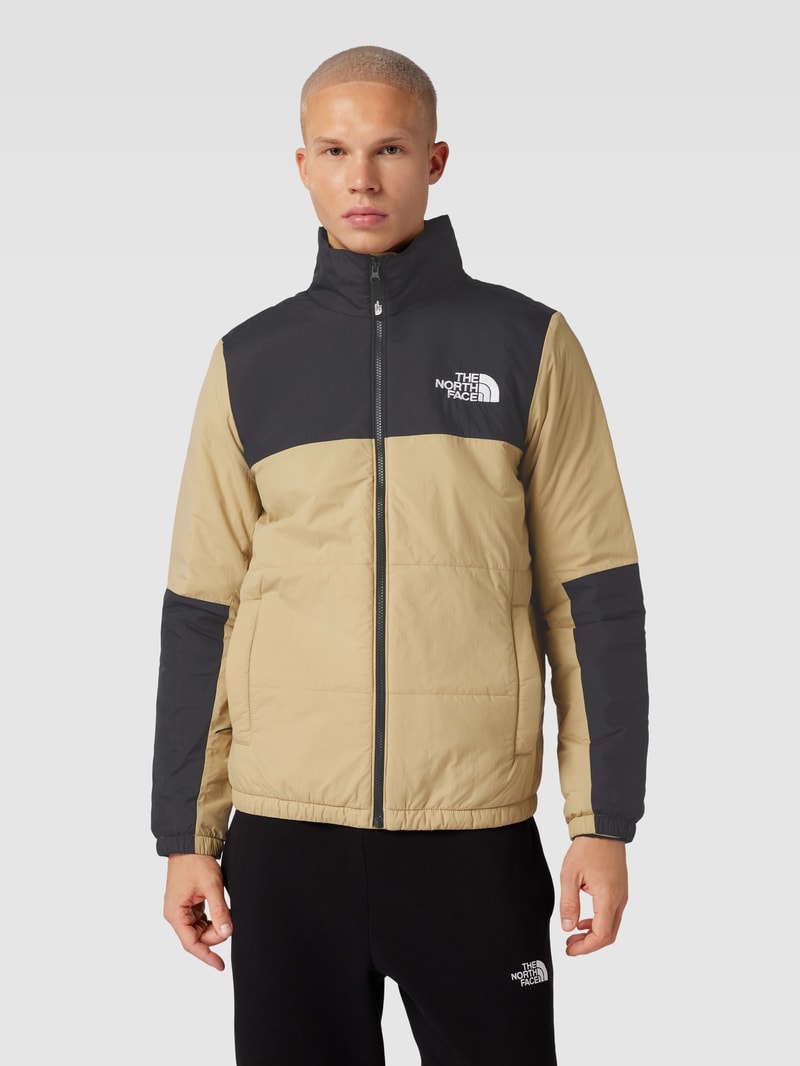 Steppjacke mit Label-Stitching Modell 'GOSEI' in beige