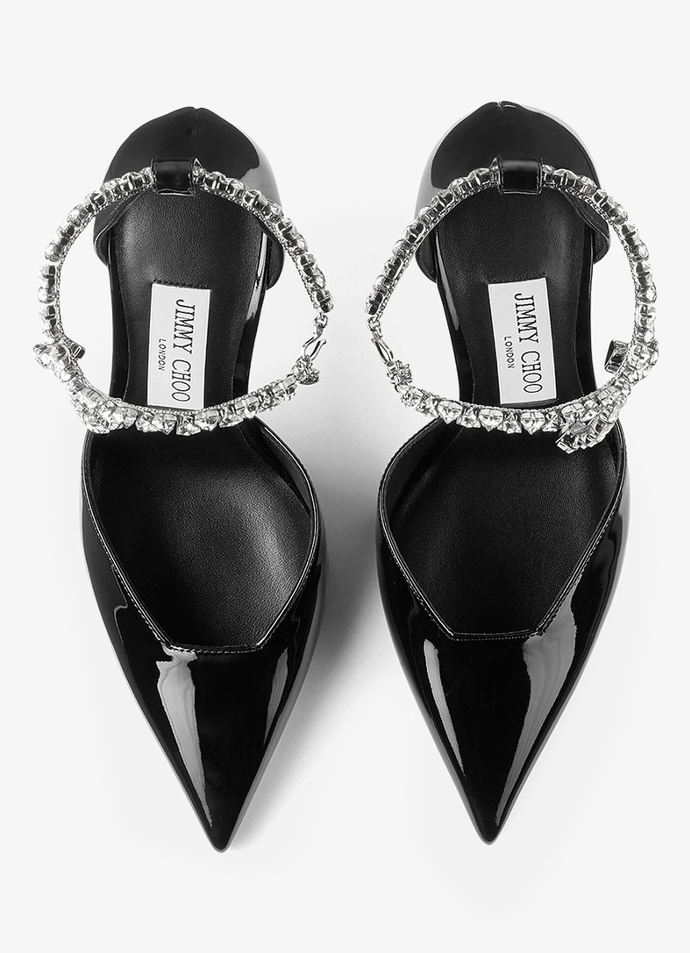 Jimmy Choo Stevie 100 -kiiltonahkaiset avokkaat