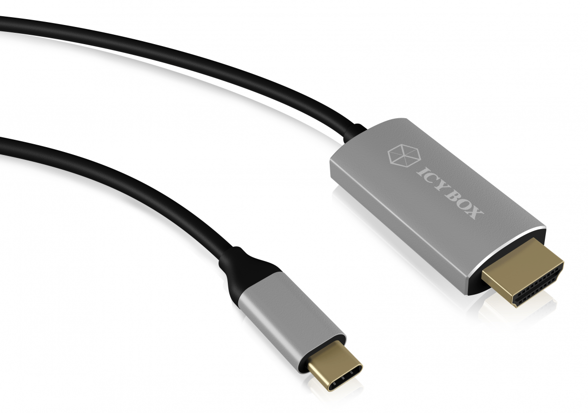 ICY BOX IB-CB020-C, USB Type-Czu HDMIKabel HDMI®, HDCP 2.2