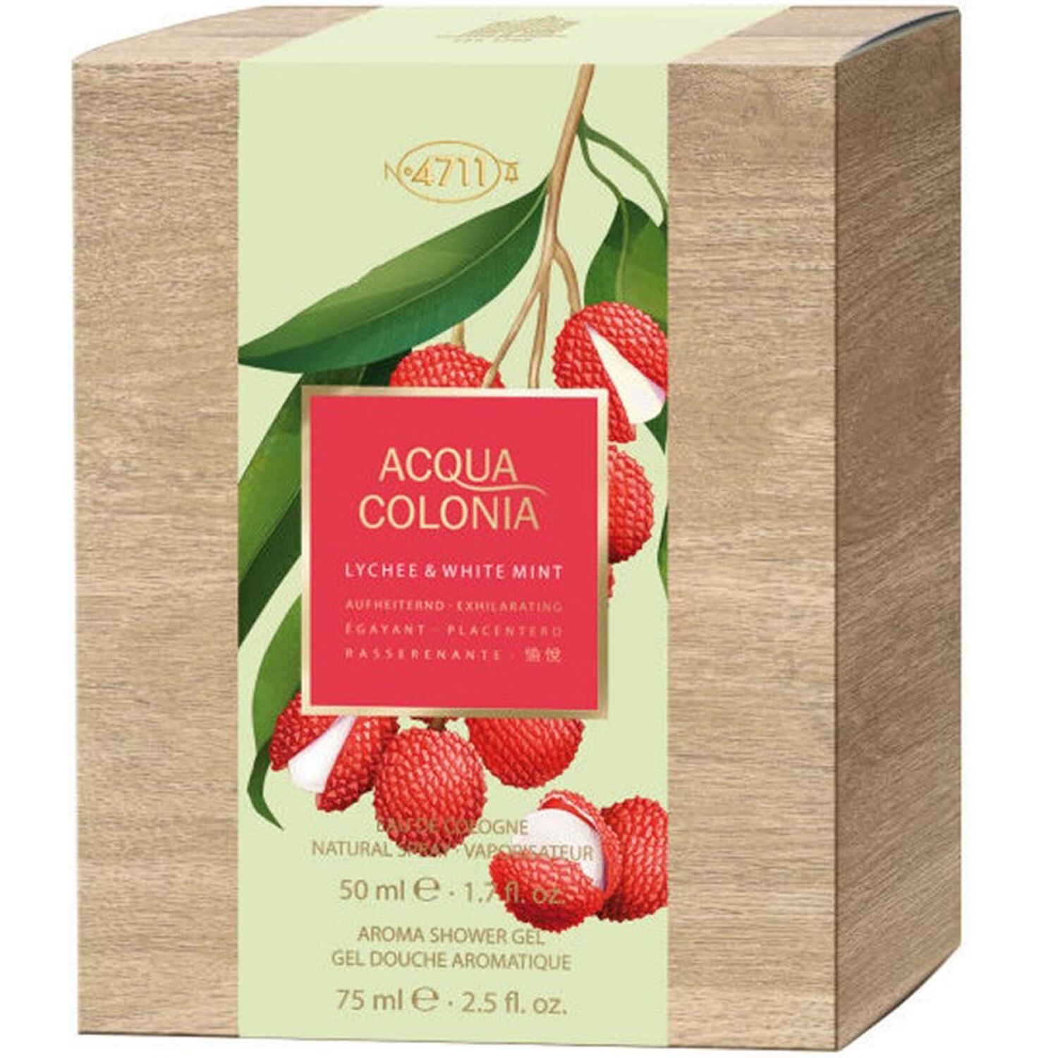4711 Parfums Acqua Colonia Lychee & Menthe Blanche Coffret Eau de Colgne 50 ml + Gel Douche 75 ml