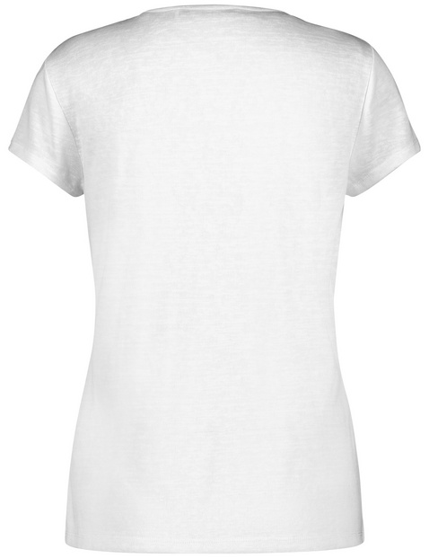 Kurzarmshirt mit Spitze