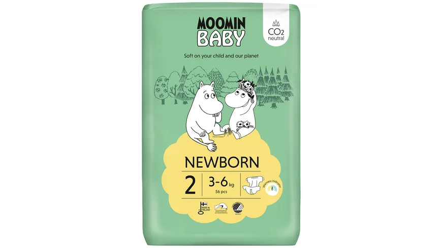 MOOMIN Baby Windel Newborn Größe 2