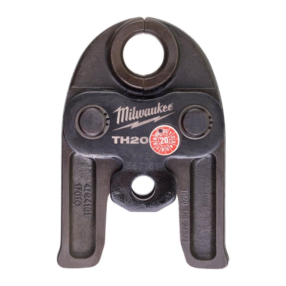 Accesorios Milwaukee 4932430280 J12-TH20 Mordaza de crimpado para herramienta de crimpado M12 HPT de 12 V