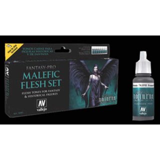 Vallejo Model Color: Model Color Set Fantasy-Pro Malefic Flesh (8)