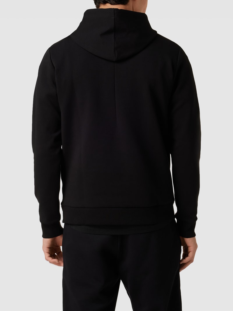 Hoodie mit Label-Print Modell 'Soody' in schwarz
