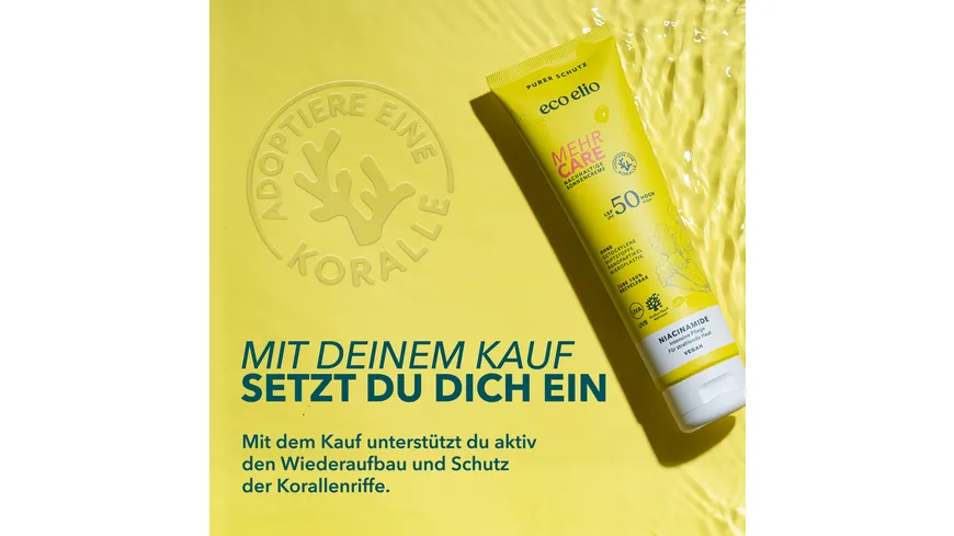 eco elio Mehr Care Sonnencreme LSF50 150 ml
