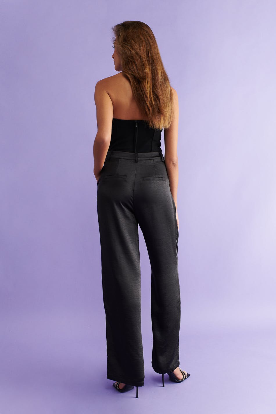 Raya satin trousers