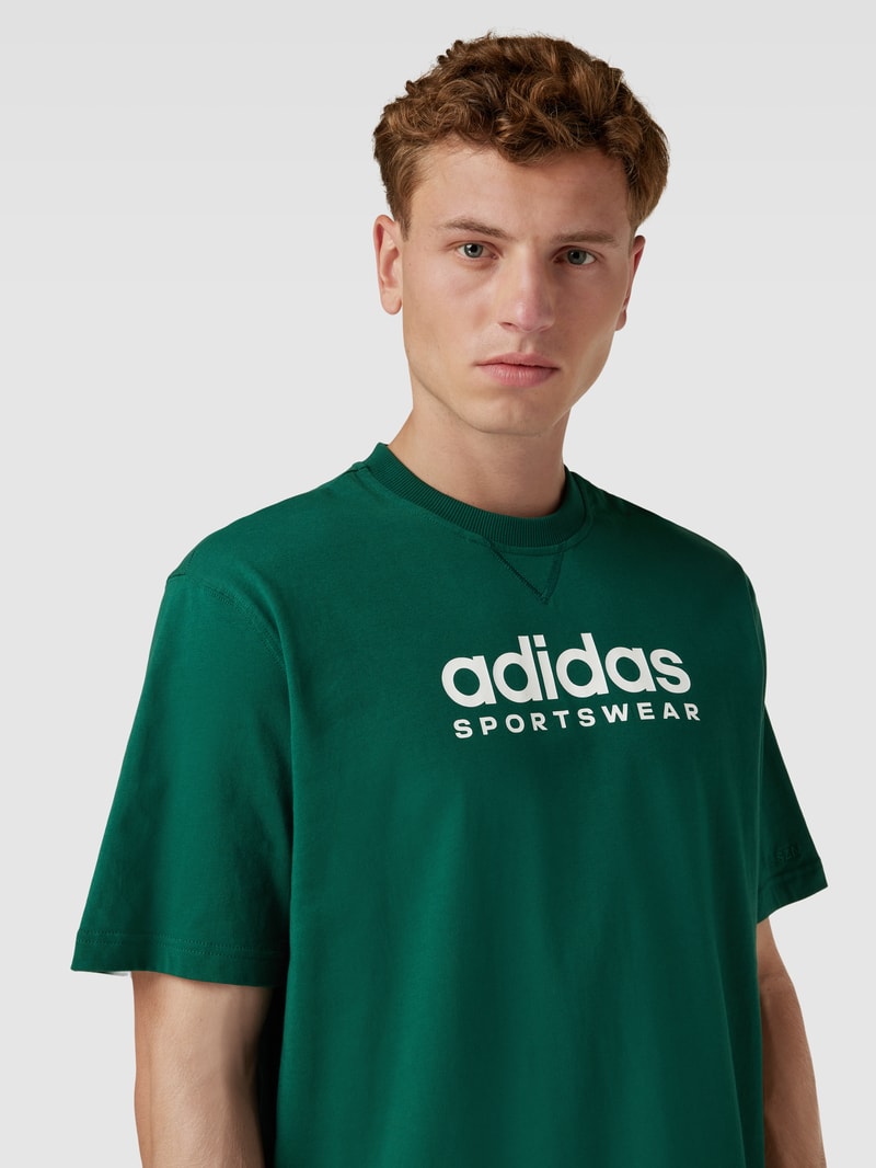 T-Shirt mit Label-Print in bottle