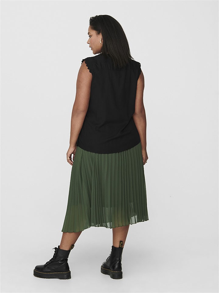 ONLY Carmakoma Bluse in Schwarz günstig kaufen